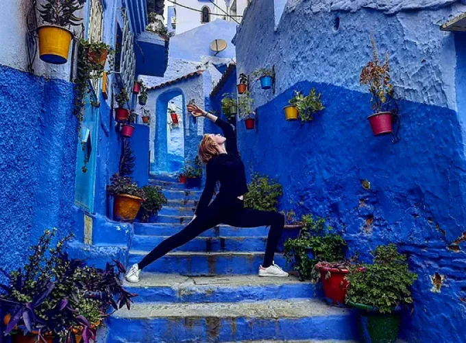 Chefchaouen : Cours de Yoga (Vue sur montagne)
