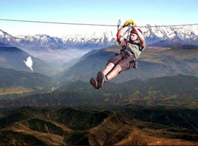 Marrakesh (region) : Zipline in the Atlas mountains at Terres d’Amanar